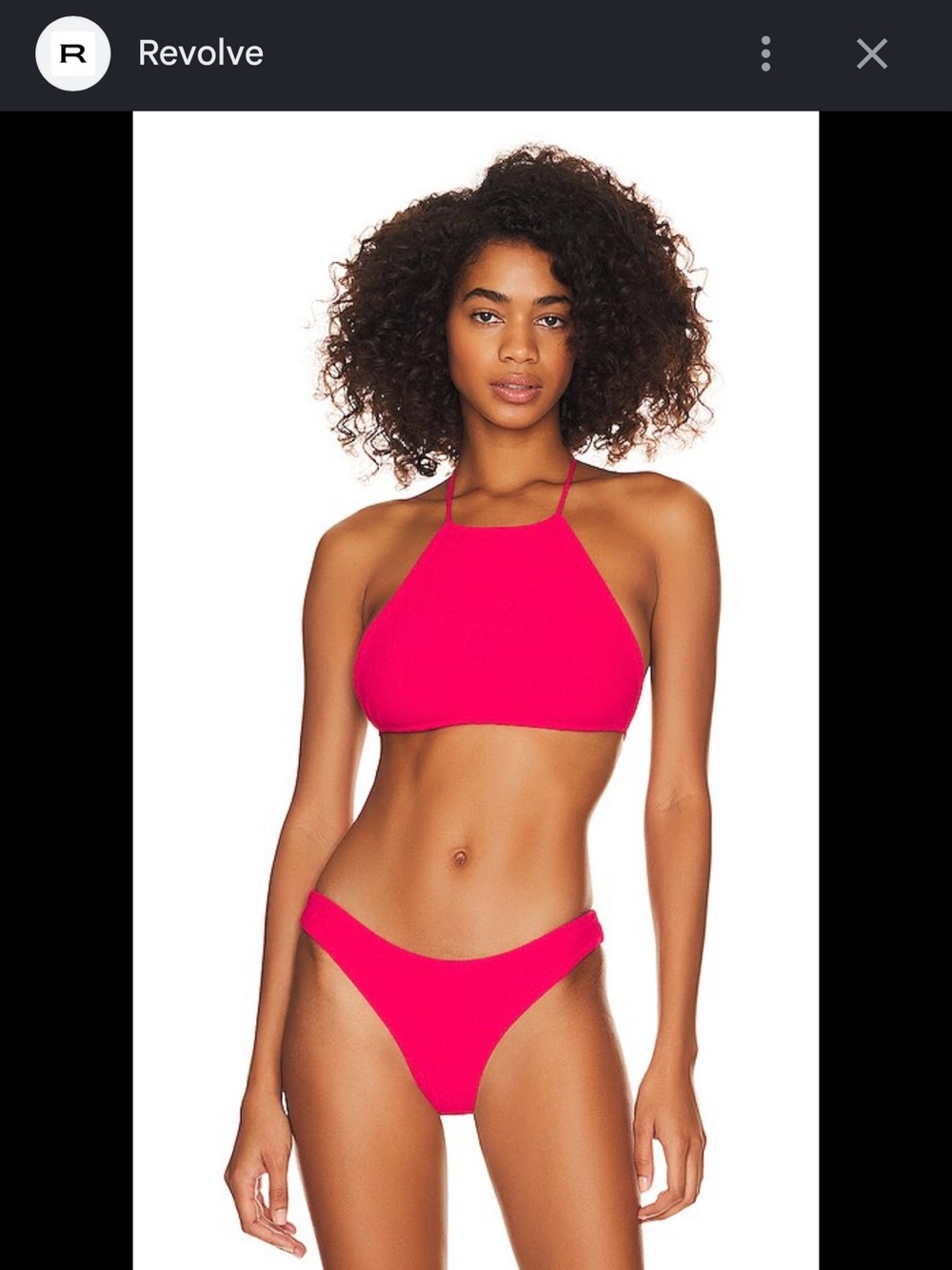 l*space Red High Neck Bikini Set